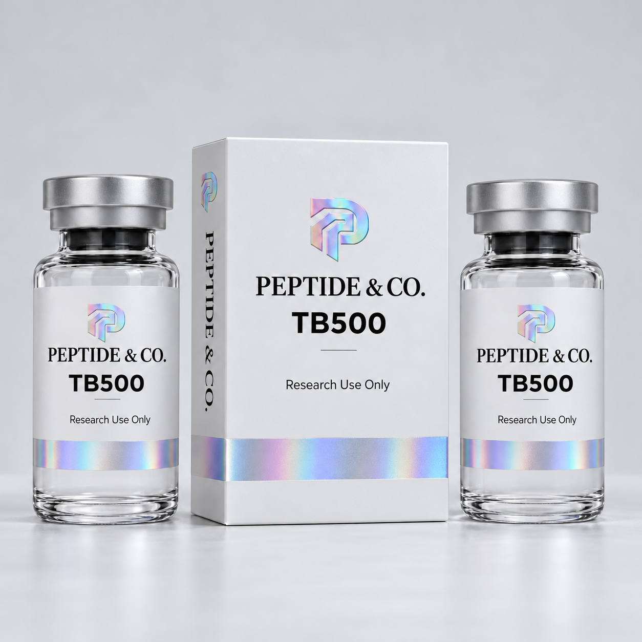 Peptide & Co. TB500 concept packaging