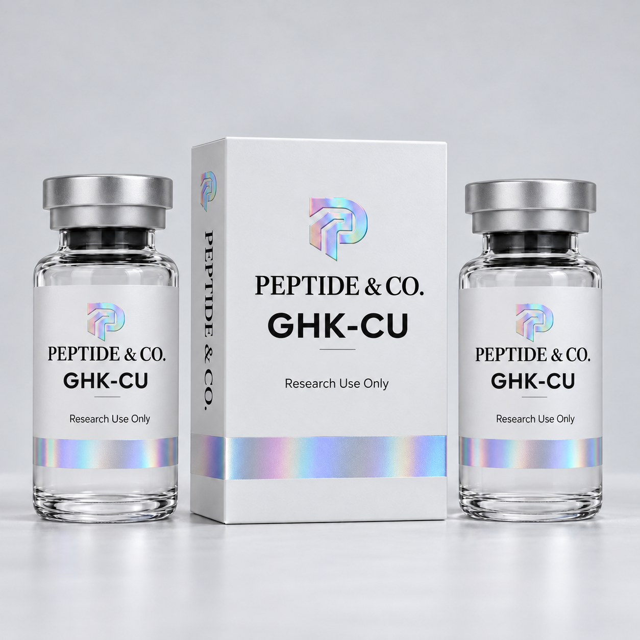 Peptide & Co. GHK-CU concept packaging