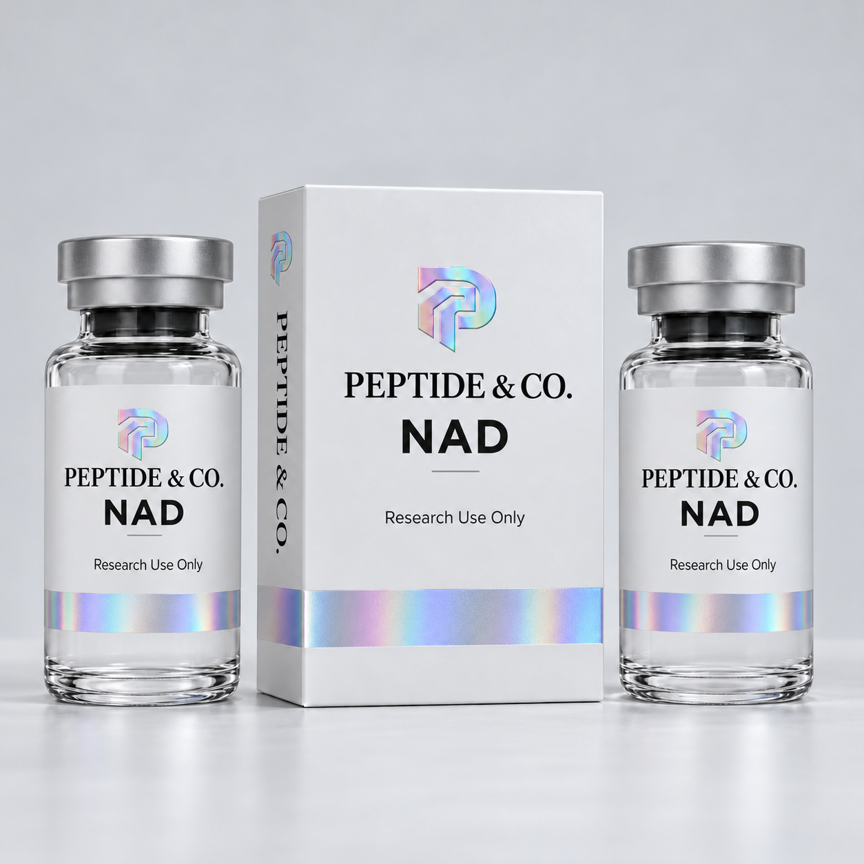 Peptide & Co. NAD concept packaging