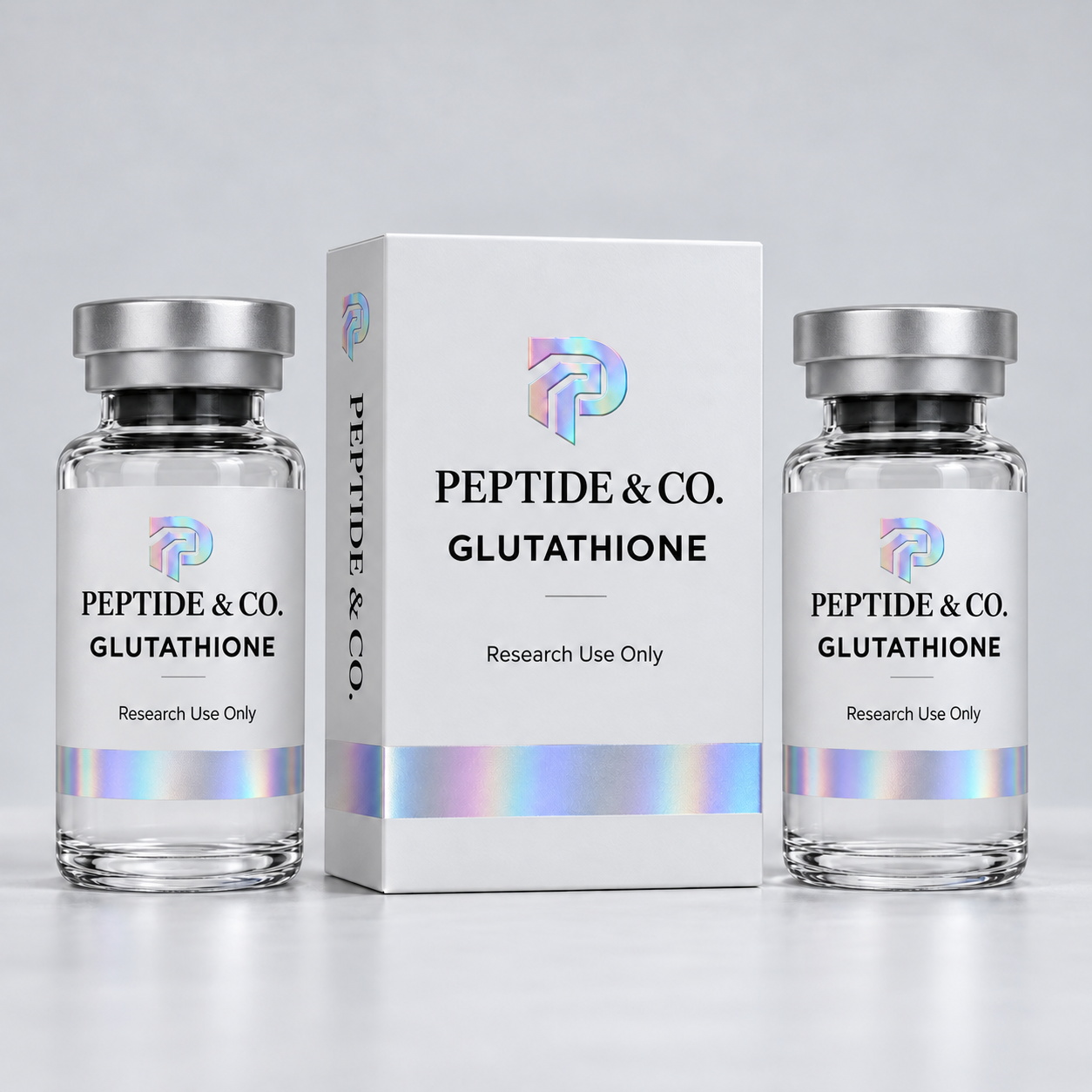 Peptide & Co. Glutathione concept packaging